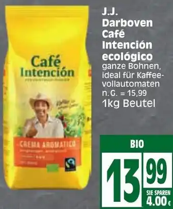 Edeka J.J. Darboven Café Intención ecológico 1kg Beutel Angebot