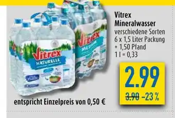 diska Vitrex Mineralwasser 6*1.5L Angebot