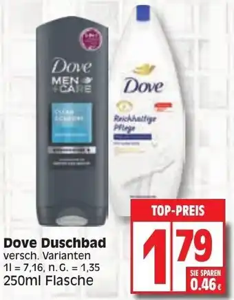 Edeka Dove Duschbad 250ml Flasche Angebot