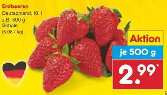 Netto Marken-Discount Erdbeeren 500 g Angebot