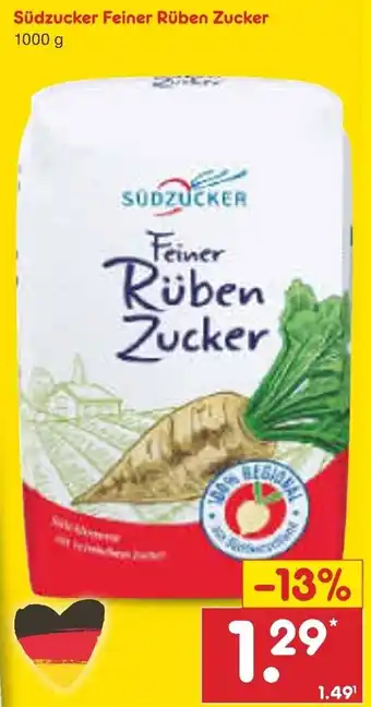 Netto Marken-Discount Südzucker Feiner Rüben Zucker 1000 g Angebot