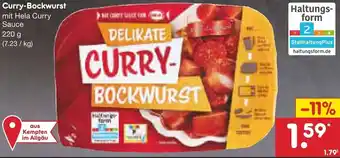 Netto Marken-Discount Curry-Bockwurst 220 g Angebot