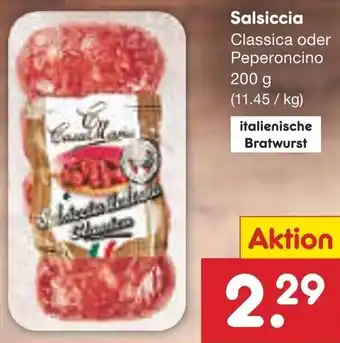 Netto Marken-Discount Salsiccia Classica oder Peperoncino 200 g Angebot