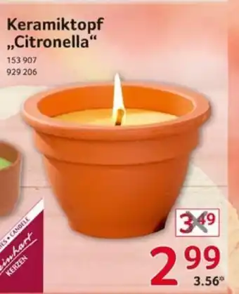 Selgros Keramiktopf ,,Citronella" Angebot