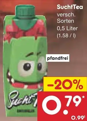 Netto Marken-Discount SuchtTea 0,5 Liter Angebot