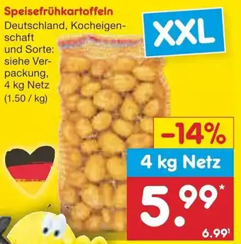 Netto Marken-Discount Speisefrühkartoffeln 4 kg Netz Angebot