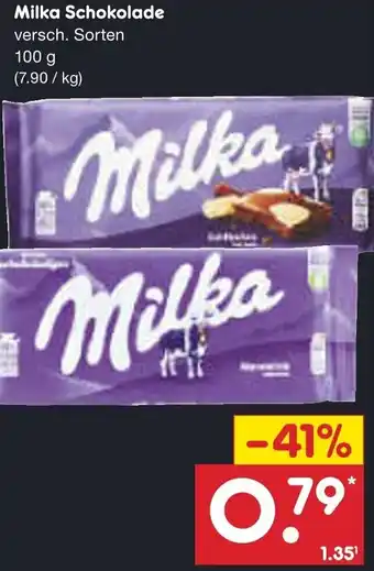 Netto Marken-Discount Milka Schokolade 100 g Angebot