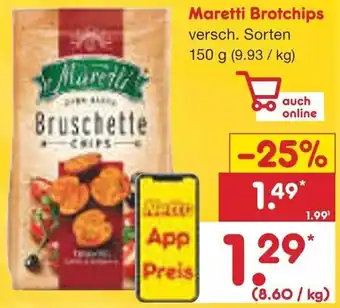 Netto Marken-Discount Maretti Brotchips 150 g Angebot