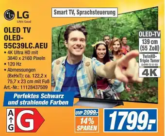 Expert LG OLED TV OLED-55C39LC.AEU Angebot