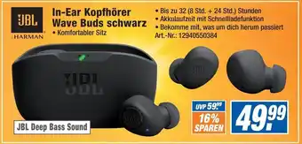 Expert JBL In-Ear Kopfhörer Wave Buds schwarz Angebot