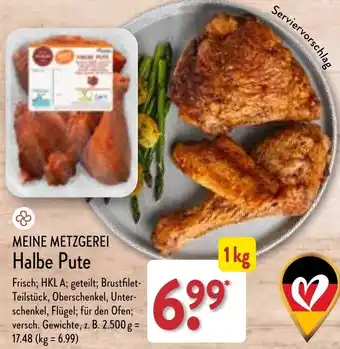 Aldi Nord MEINE METZGEREI Halbe Pute 1kg Angebot