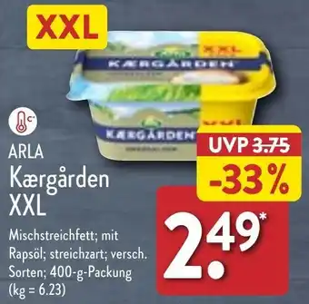 Aldi Nord ARLA Kærgården XXL 400 g Packung Angebot