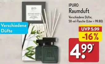 Aldi Nord IPURO Raumduft 50 ml Flasche Angebot