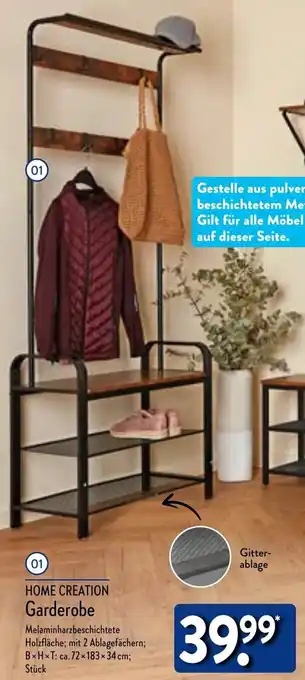 Aldi Nord HOME CREATION Garderobe Angebot