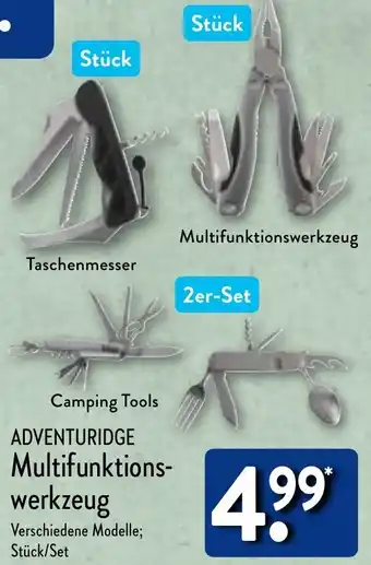 Aldi Nord ADVENTURIDGE Multifunktionswerkzeug Angebot