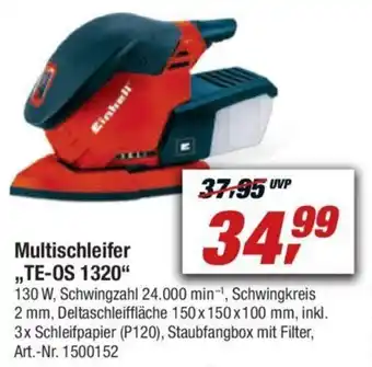 toom Baumarkt Einhell Multischleifer TE-OS 1320 Angebot