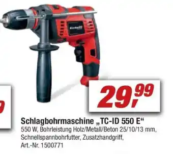 toom Baumarkt Einhell Schlagbohrmaschine TC-ID 550 E Angebot