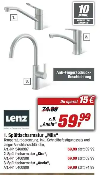 toom Baumarkt Lenz Spültischarmatur Mila Angebot