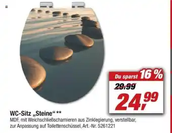 toom Baumarkt WC Sitz Steine Angebot