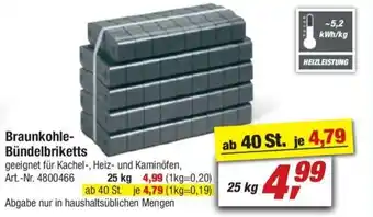 toom Baumarkt Braunkohle Bündelbriketts Angebot