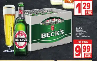 Elli Markt Beck's Pilsener 24x0,33L Angebot