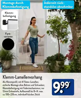 Aldi Nord Klemm-Lamellenvorhang Angebot