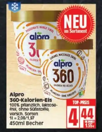 Elli Markt Alpro 360 Kalorien Eis 450ml Becher Angebot