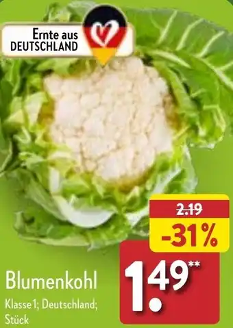 Aldi Nord Blumenkohl Angebot