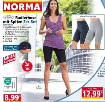 Norma Elle Nor Radlerhose mit Spitze 2er-Set Angebot