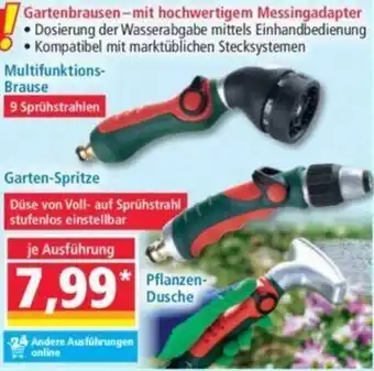 Norma Powertec Garden Gartenbrausen-mit hochwertigem Messingadapter Angebot