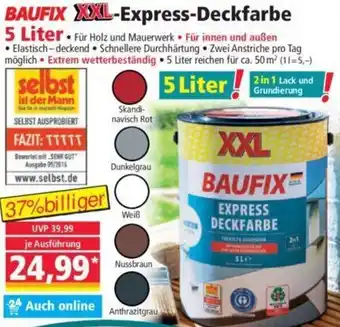 Norma BAUFIX XXL-Express-Deckfarbe 5 Liter Angebot