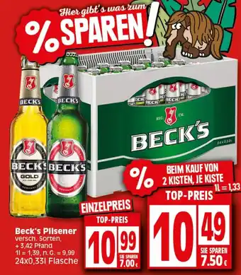 Elli Markt Beck's Pilsener 24*330ml Angebot