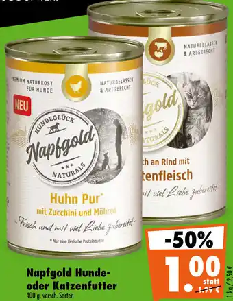 Mäc Geiz Napfgold Hunde-oder Katzenfutter 400 g Angebot