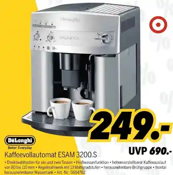 MEDIMAX DeLonghi Kaffeevollautomat ESAM 3200.S Angebot