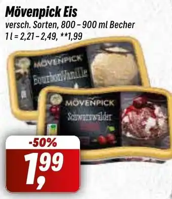 Simmel Mövenpick Eis 800-900 ml Becher Angebot