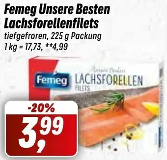 Simmel Femeg Unsere Besten Lachsforellenfilets 225 g Packung Angebot