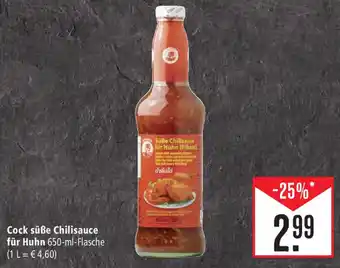 Marktkauf Cock süße Chilisauce für Huhn 650-ml-Flasche Angebot