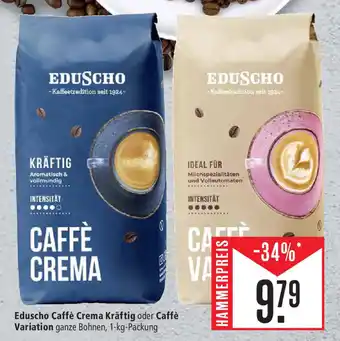 Marktkauf Eduscho Caffè Crema Kräftig oder Caffè Variation 1-kg-Packung Angebot