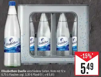 Marktkauf Elisabethen Quelle 12 x 0,75-L-Flaschen Angebot