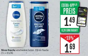 Marktkauf Nivea Dusche 250-ml-Flasche Angebot