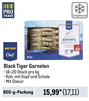 METRO METRO Chef Black Tiger Garnelen 800 g Angebot