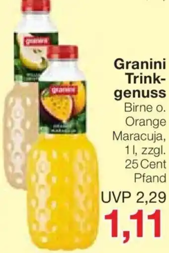 Jawoll Granini Trinkgenuss 1 L Angebot