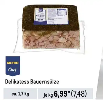 METRO METRO Chef Delikatess Bauernsülze je kg Angebot