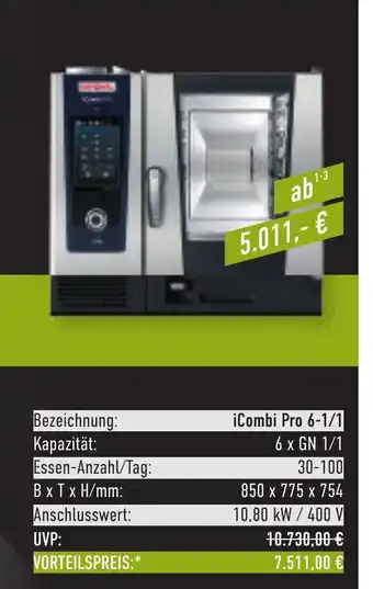 METRO SMART & EASY by PENTAGAST ¡Combi Pro 6-1/1 Angebot