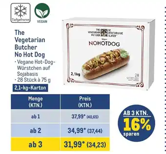 METRO The Vegetarian Butcher No Hot Dog 2,1kg Angebot