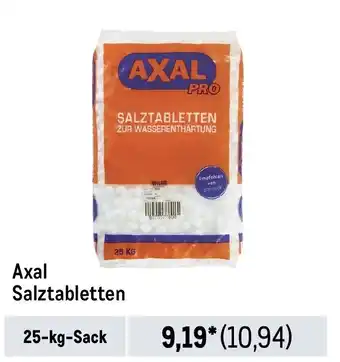 METRO Axal Salztabletten 25-kg-Sack Angebot