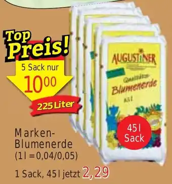 Wiglo Wunderland Marken Blumenerde 45 L Sack Angebot