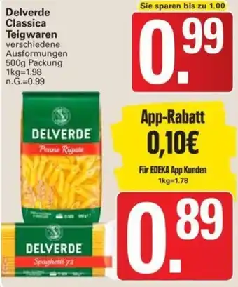 WEZ Delverde Classica Teigwaren 500g Packung Angebot