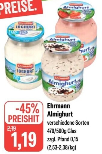 Feneberg Ehrmann Almighurt 470/500g Glas Angebot