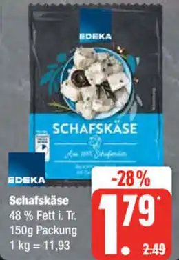 Edeka EDEKA Schafskäse 150 g Packung Angebot